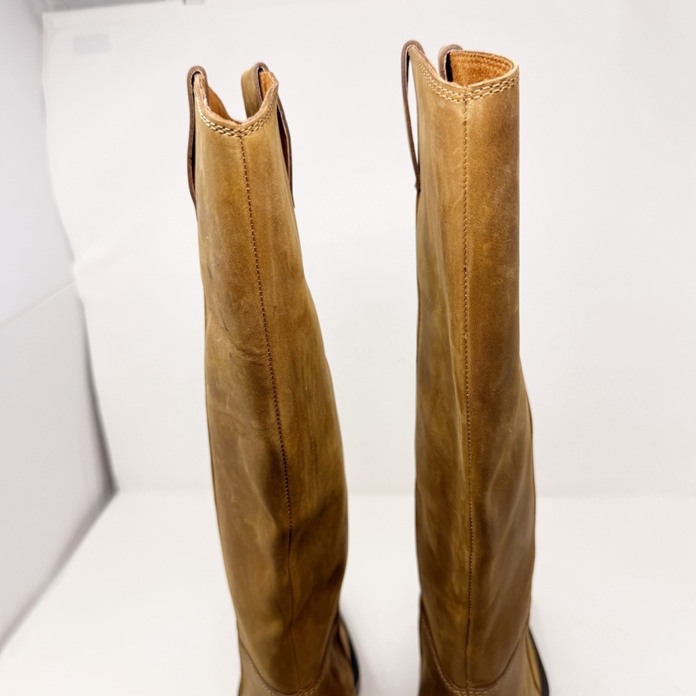 Jeffery Campbell East Austin Cowboy Leather Tall Heeled Square Toe Boots 10 - Picture 10 of 12